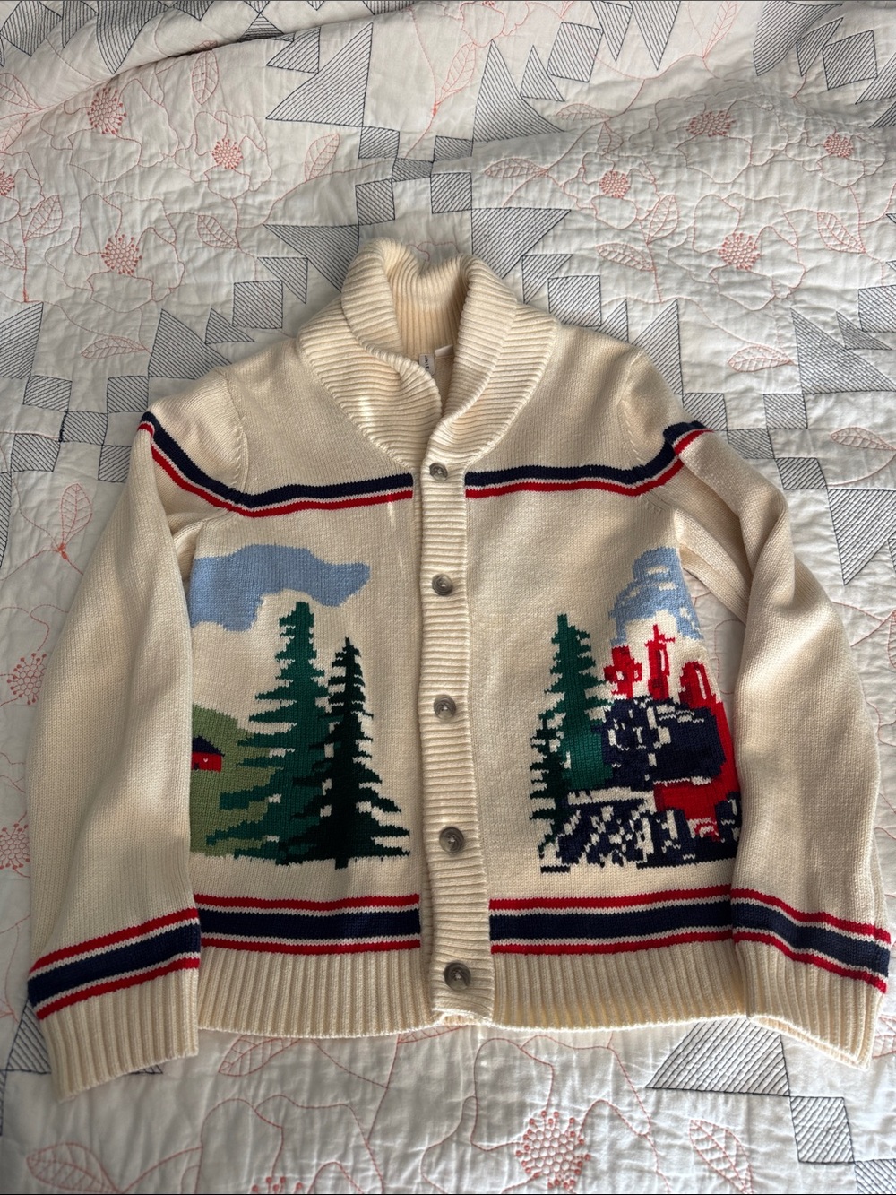 Janie & Jack Train sweater